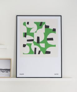 Affiche Square VERTE 50x70cm