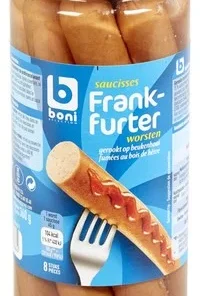 B saucisses Frankfurter 8pc boc 550g