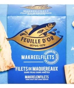 FEUILLE D&rsquo;OR filet maquer.naturel 125g